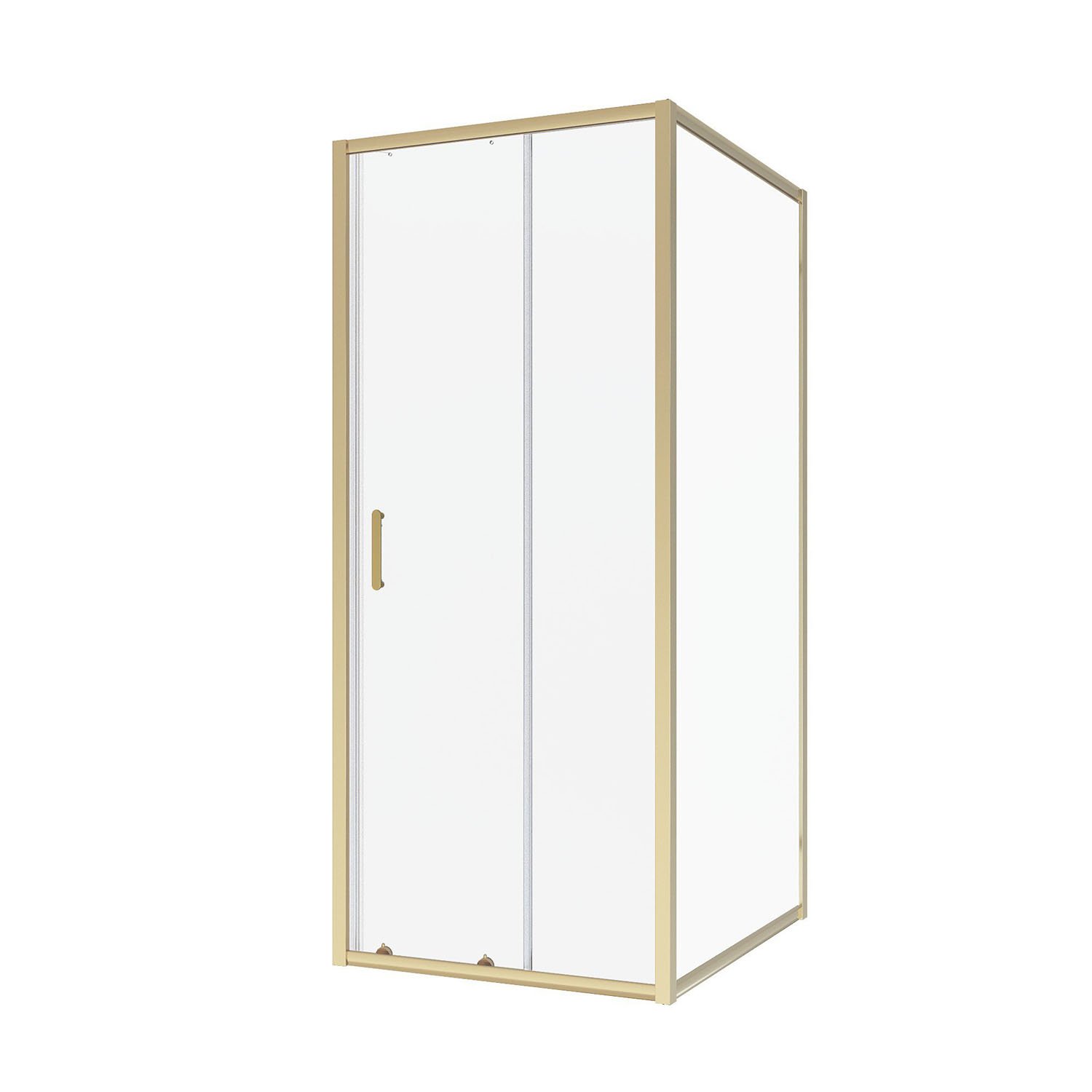 Душевой уголок Niagara Nova NG-42-9AG-A90G 90x90, стекло прозрачное, профиль холодное золото - фото 1