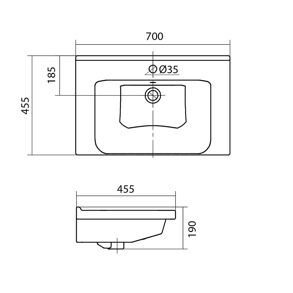 Мебель для ванной Оника Эвада 70, подвесная, цвет белый