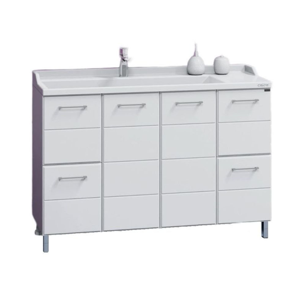 Тумба под раковину Санта Омега 120 напольная, цвет белый - фото 1