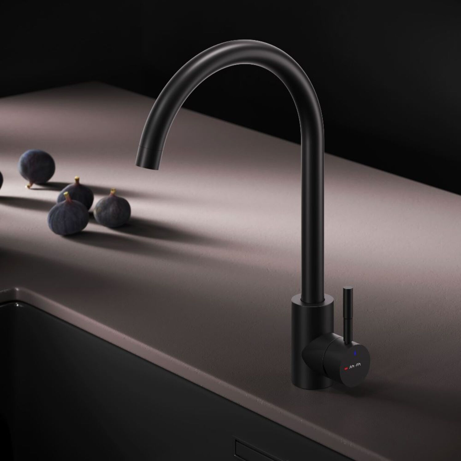 Смеситель AM.PM X-Joy S F85B07122 для кухни, цвет черный - фото 1