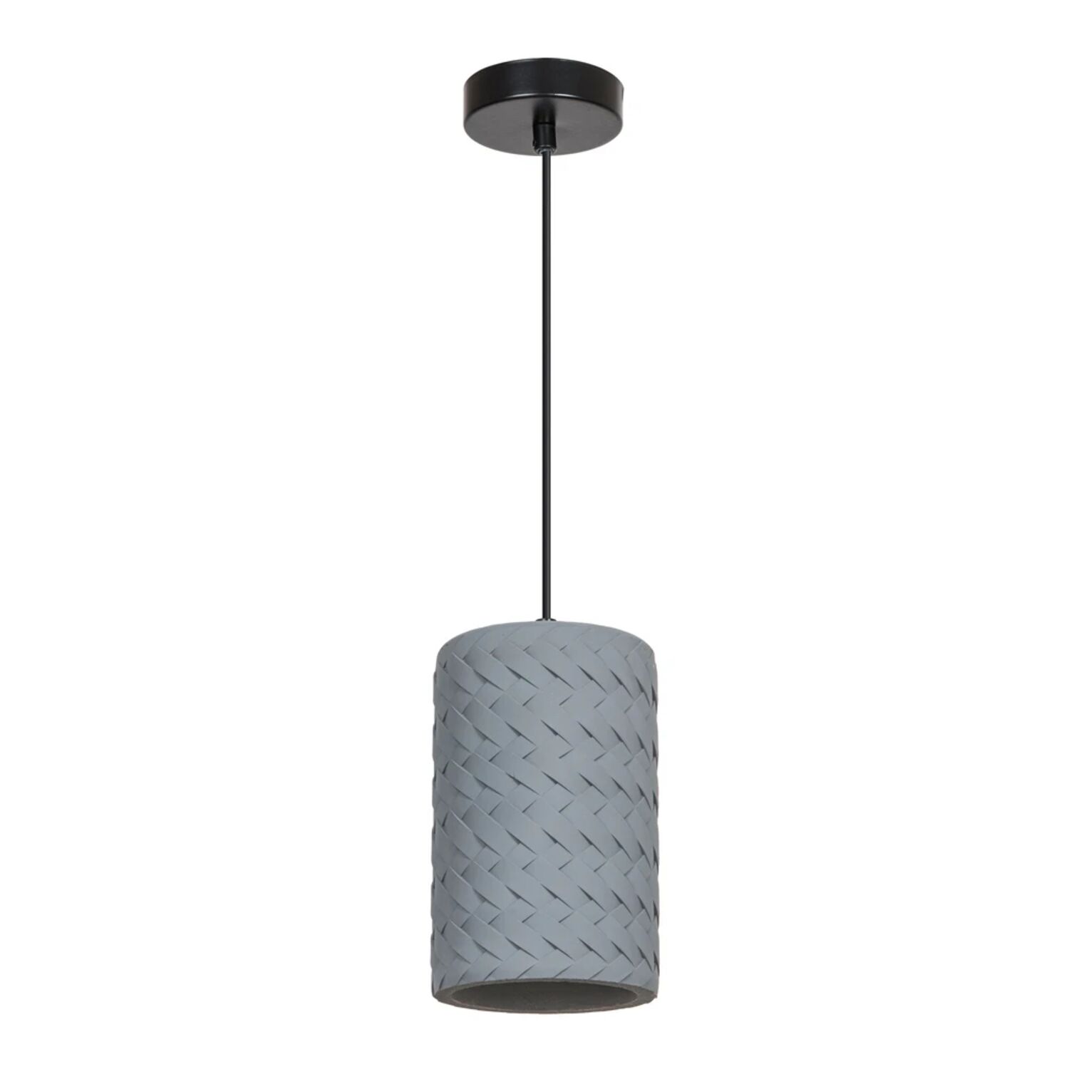 Подвесной светильник Arte Lamp Corsetto A7096SP-1BK, арматура черный, плафон гипс серый