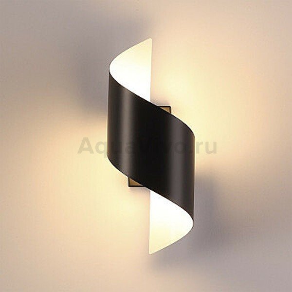 Настенный светильник Odeon Light Boccolo 3542/5LW, арматура черная, плафон металл черный, 13х30 см