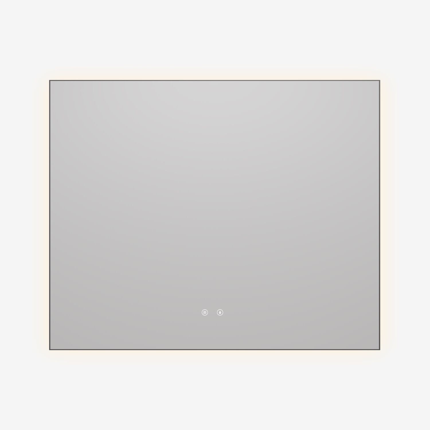 Зеркало Vincea VLM-4F10GM-2 100х80, с подсветкой, функцией антизапотевания, цвет вороненая сталь - фото 1