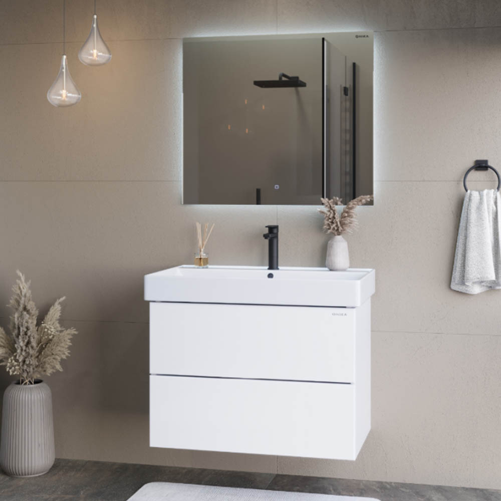 Мебель для ванной Оника Эсквана 80, подвесная, цвет белый - фото 1