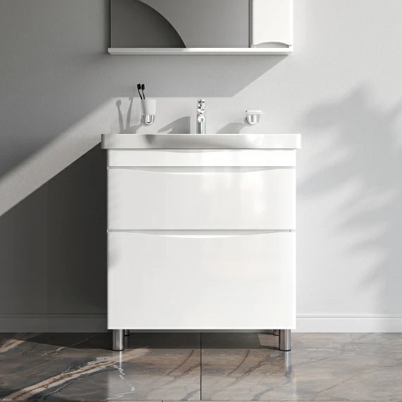 Тумба под раковину AM.PM Like 80 подвесная, цвет белый глянец