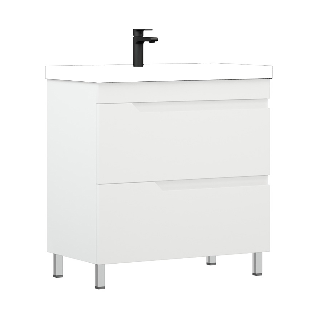 Тумба под раковину Corozo Юрма Люкс Z2 80, цвет белый - фото 1