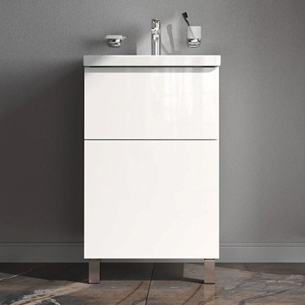 Мебель для ванной AM.PM Gem 50 напольная, цвет белый глянец - фото 1