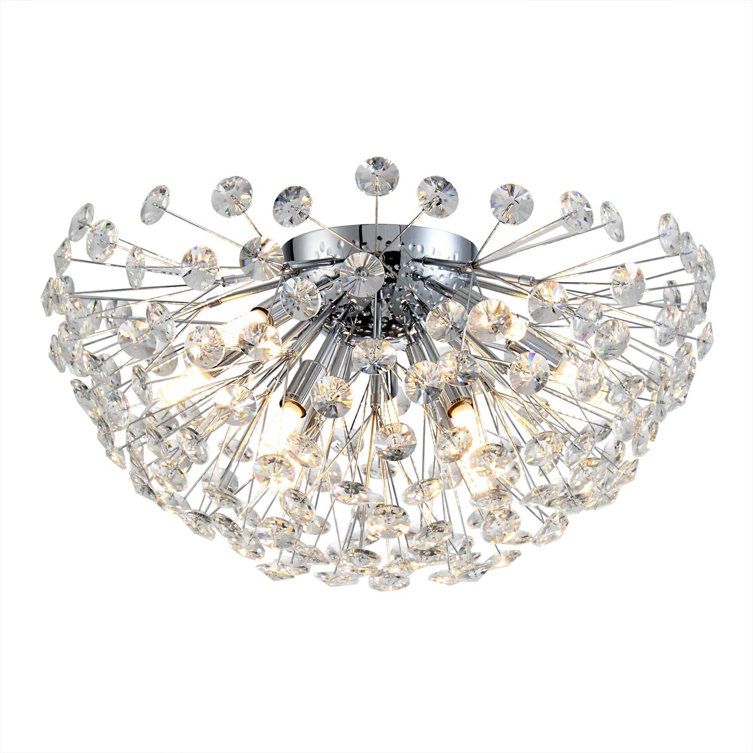 Потолочная люстра Citilux Betsy EL322C09.1, арматура хром, плафоны хрусталь прозрачный