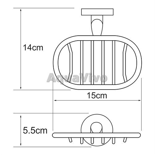 Мыльница WasserKRAFT Rhein K-6269, цвет хром