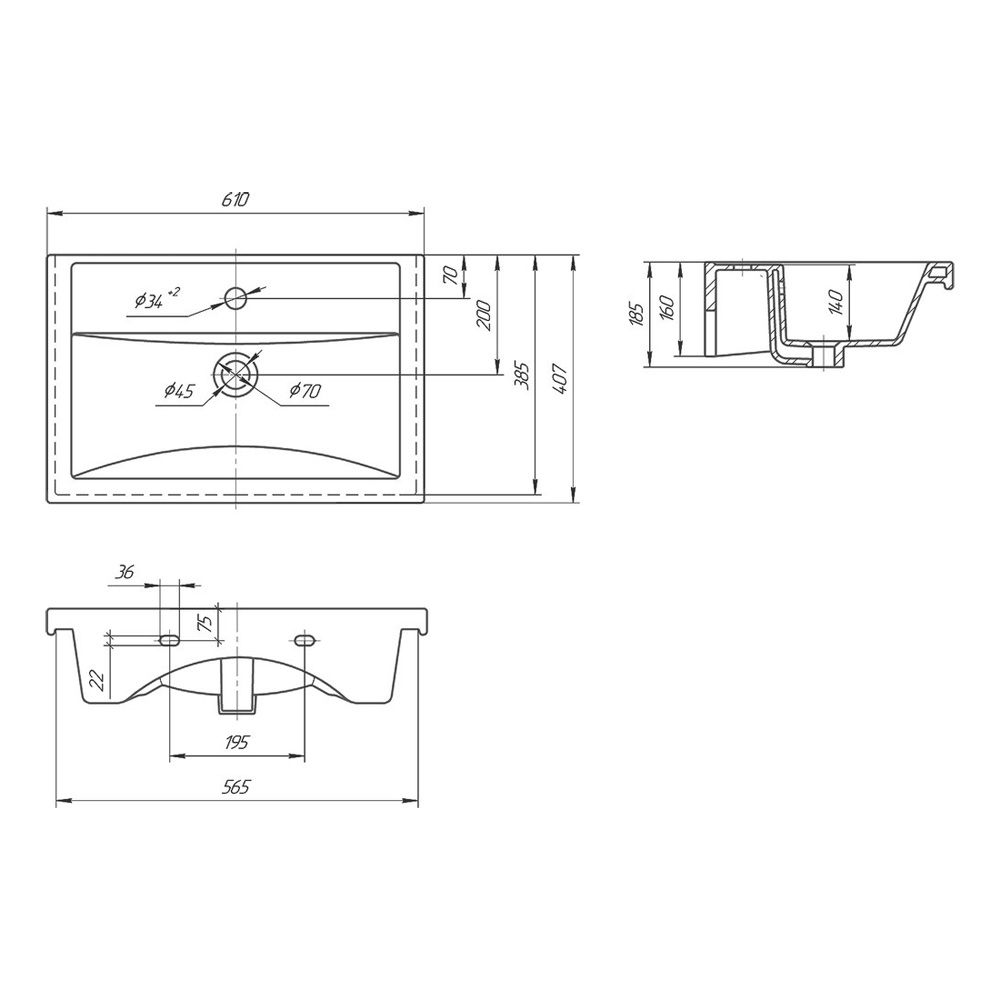 Мебель для ванной Санта Лондон 60 напольная, с ящиками, цвет белый