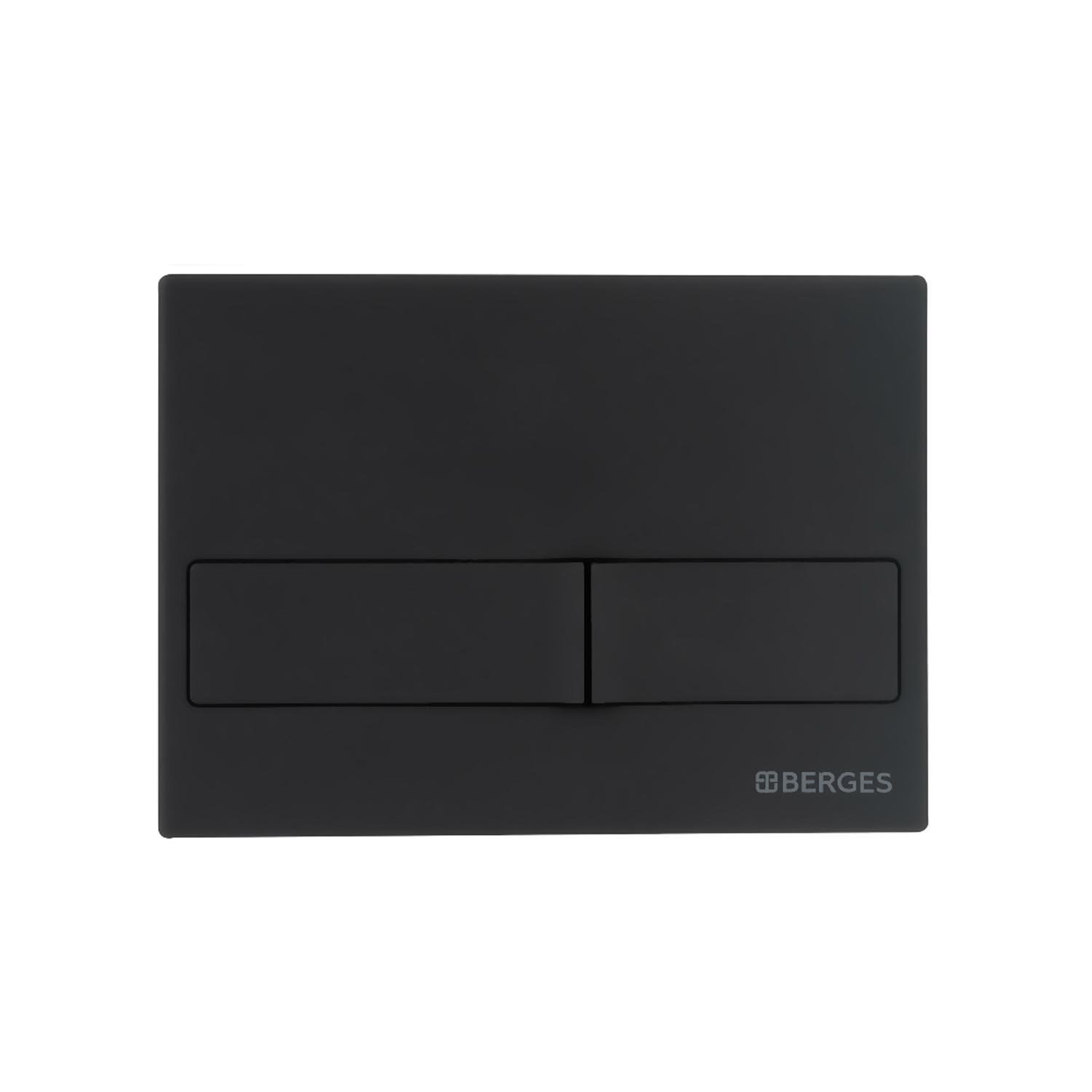 Комплект Berges 047215 унитаза Ego Rimless с сиденьем микролифт и инсталляции Novum 525 с черной кнопкой L5 SoftTouch