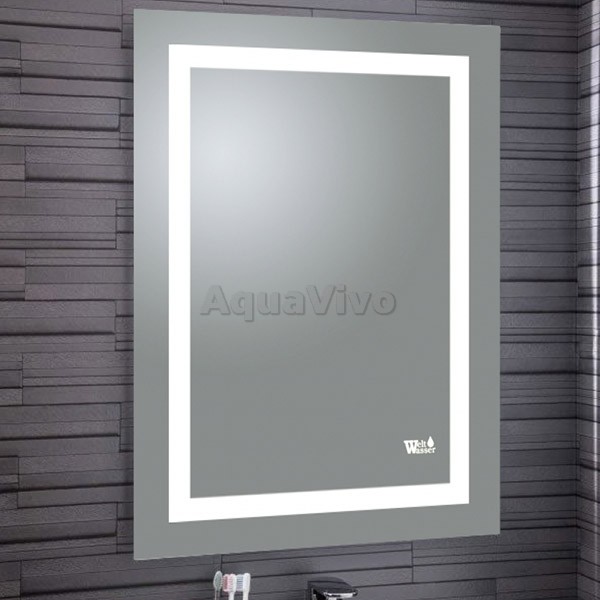 Зеркало Weltwasser BZS MIRA 5070-1 50x70 с подсветкой и разными вариантами монтажа