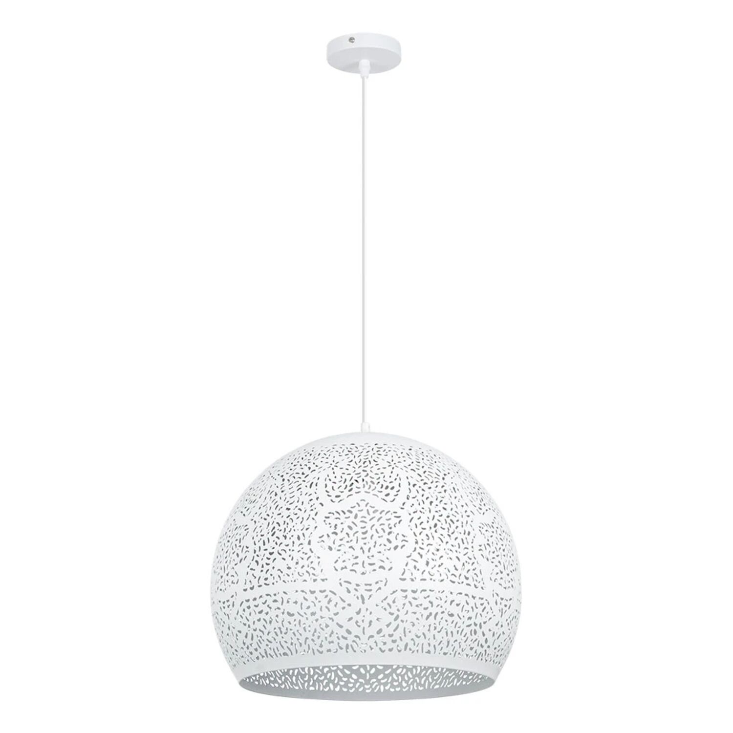 Подвесной светильник Arte Lamp Celesta A7057SP-1WH, арматура белый, плафон металл белый