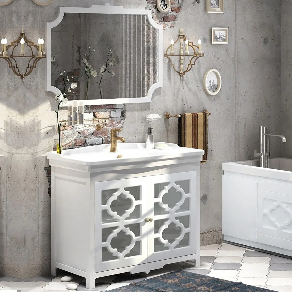 Мебель для ванной Corozo Манойр 105, цвет белый - фото 1