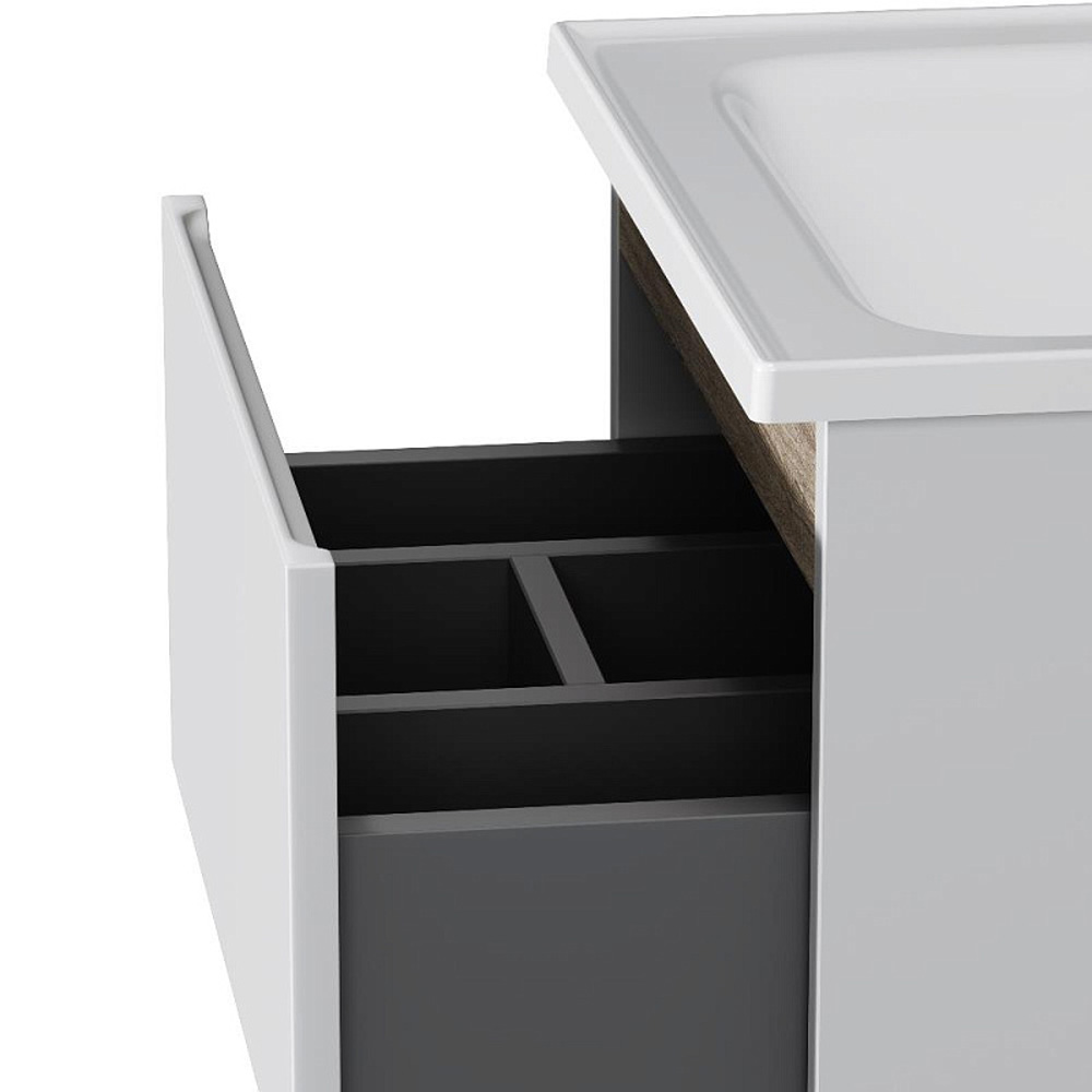 Мебель для ванной AM.PM X-Joy 50 напольная, цвет белый глянец/дерево