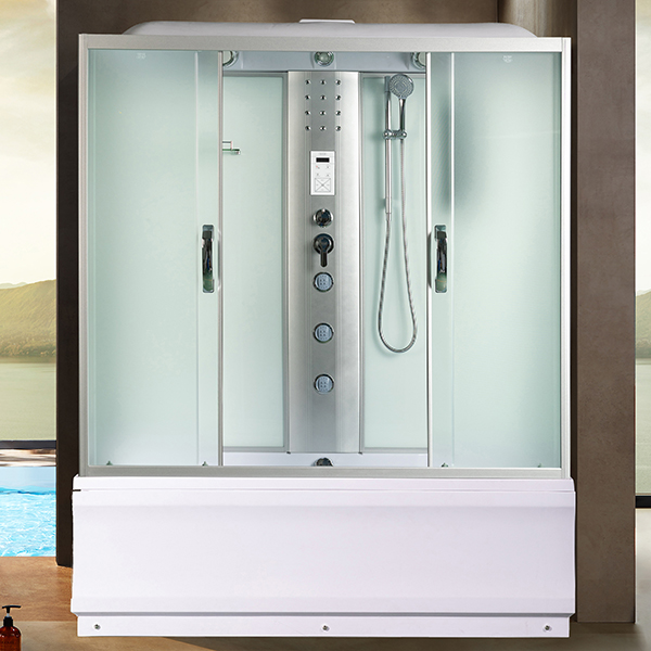 Душевая кабина River Sena 150/70/55 МТ 150x70, стекло матовое, профиль хром матовый, с крышей, с гидромассажем