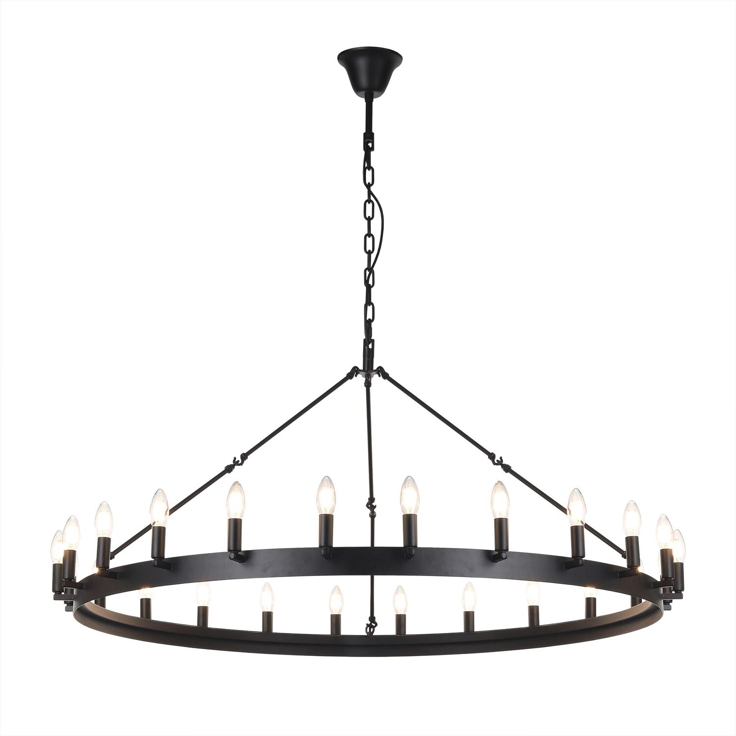 Подвесная люстра Citilux Смитсон CL470124, арматура черная