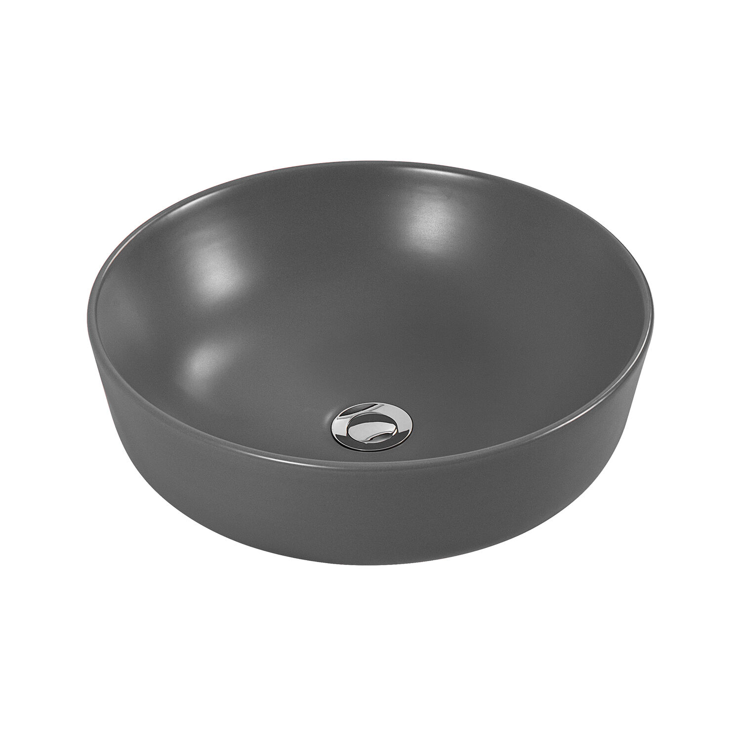 Раковина Акватек Европа AQ5558-MG накладная, 42x42 см, цвет серый матовый - фото 1