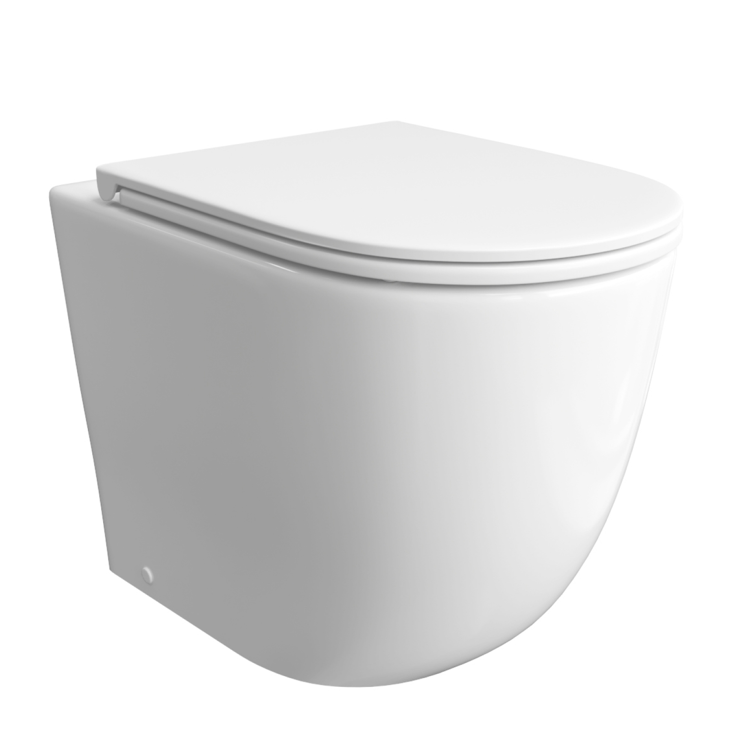 Унитаз JOKI Stella T JK1043001 приставной, безободковый, смыв Торнадо, с сиденьем микролифт, цвет белый