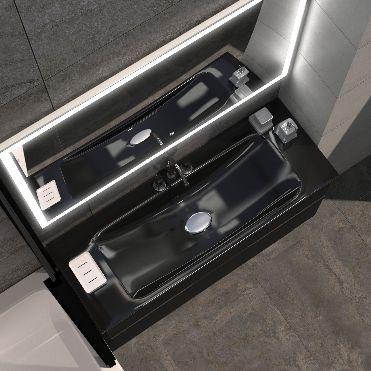 Зеркало Mixline Норма 120x80, с подсветкой - фото 1