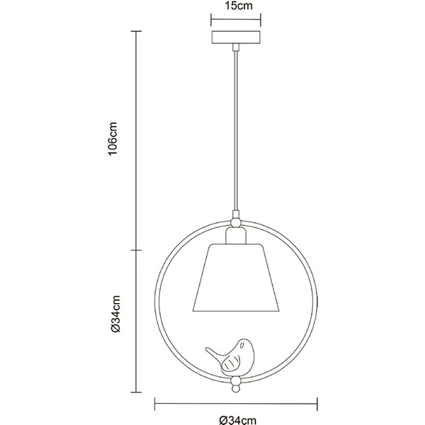 Подвесной светильник Arte Lamp Passero A4289SP-1WH, арматура белая, плафон стекло дымчатое, 34х34 см - фото 1