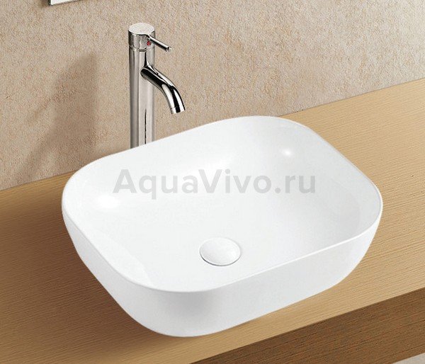 Раковина Weltwasser SK Elbach 2143 накладная, 49x40 см, цвет белый глянец - фото 1