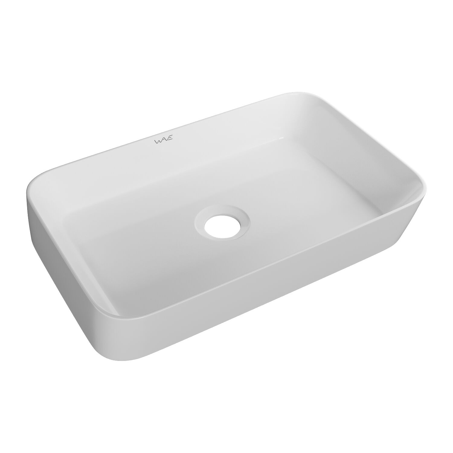 Раковина Mixline Wave City 55x39 накладная, цвет белый