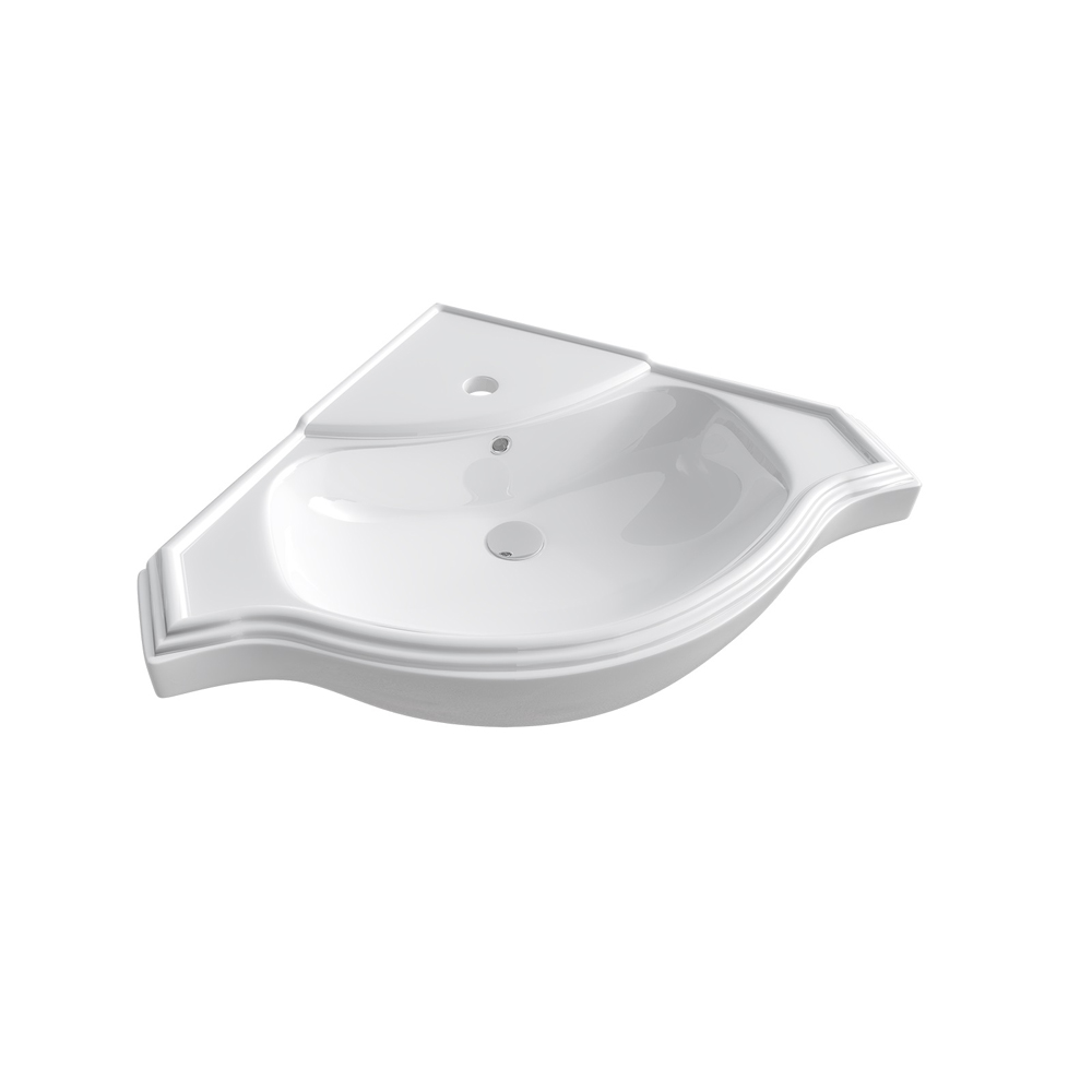 Мебель для ванной Corozo Классика 65, угловая, цвет белый - фото 1