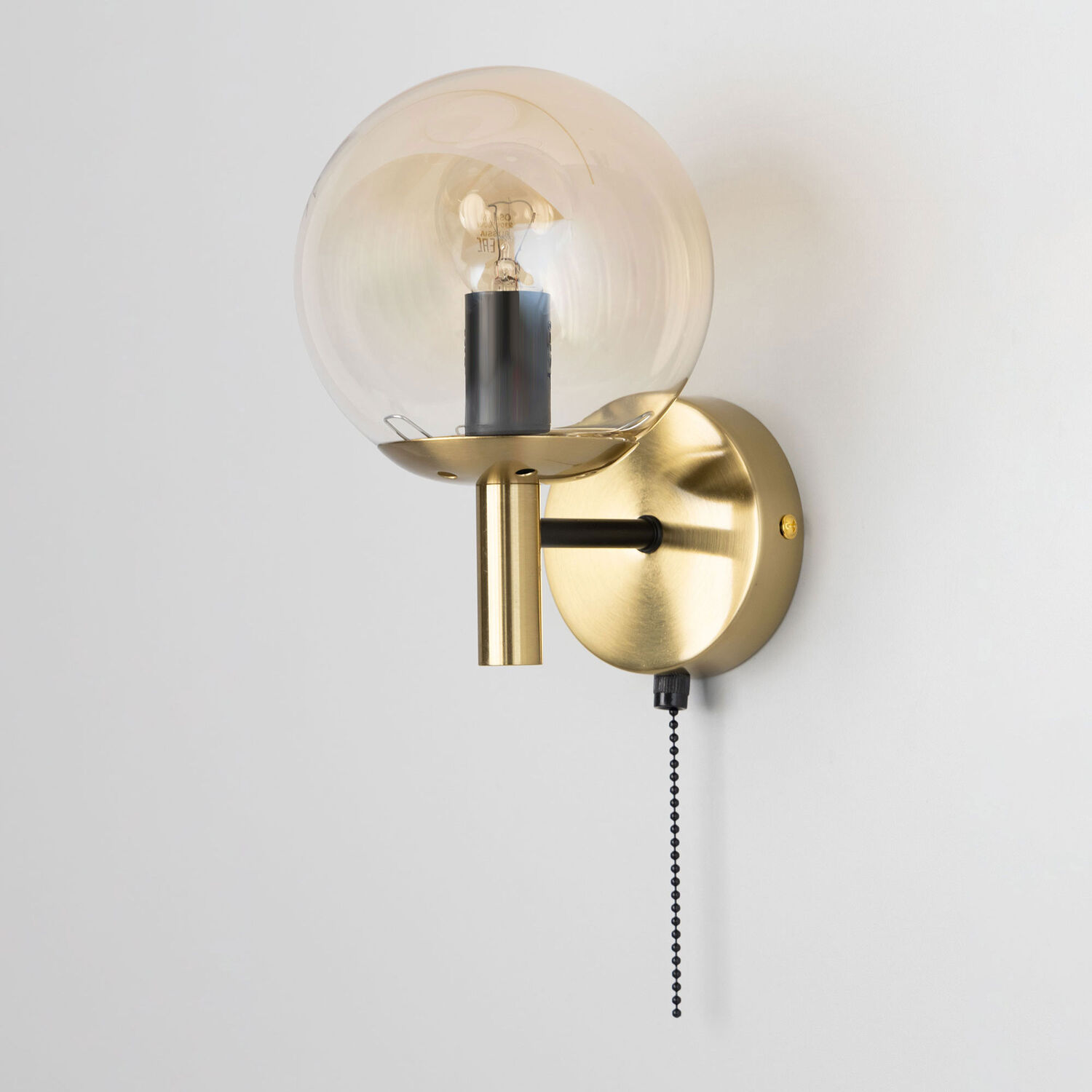 Бра Citilux Шарлиз CL143413, арматура черная / бронза, плафоны стекло прозрачное - фото 1