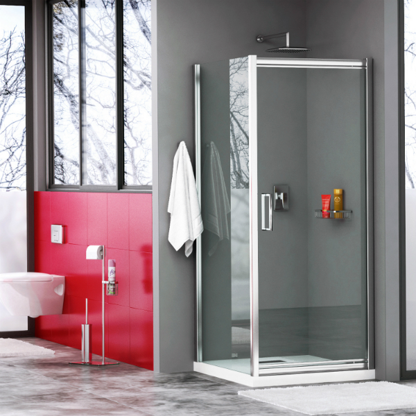 Душевой уголок WasserKRAFT Salm WasserSchutz 27I20 90x80, стекло прозрачное, профиль серебристый - фото 1