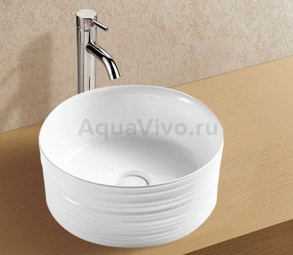 Раковина Weltwasser SK Elbach 3272 накладная, 41x41 см, цвет белый глянец - фото 1