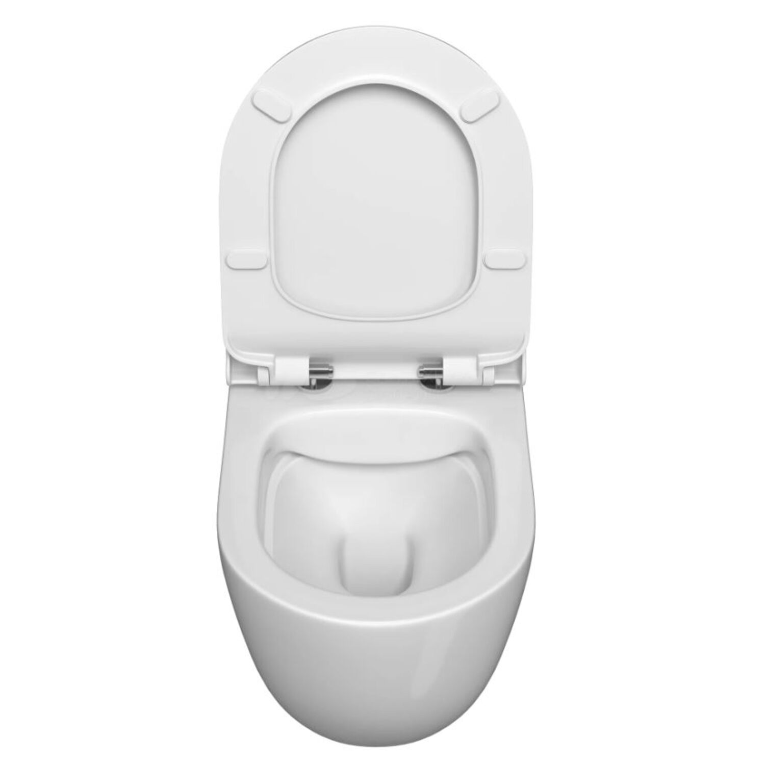 Унитаз WasserKRAFT Mindel H002.E034 подвесной, безободковый, с сиденьем микролифт, цвет белый глянец - фото 1