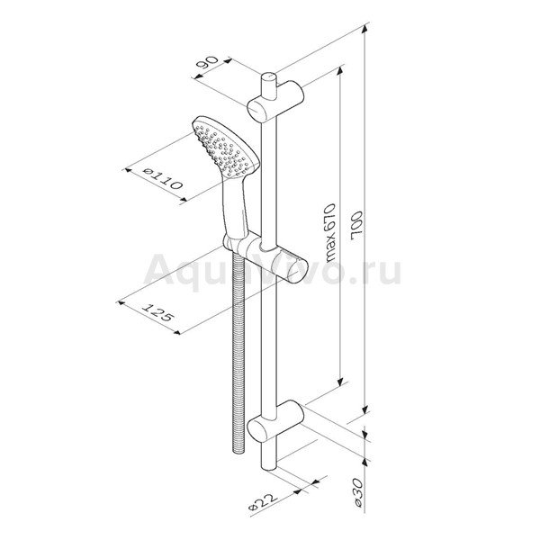 Набор смесителей AM.PM X-Joy S F40985B00 для ванной комнаты - 3 в 1 - фото 1