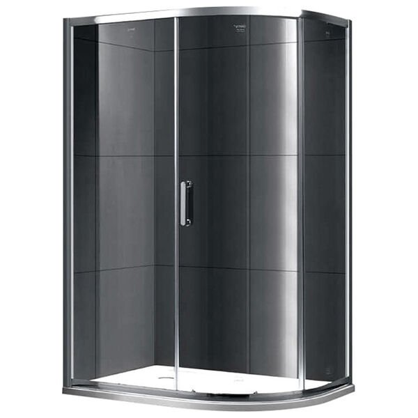 Душевой уголок Gemy Victoria S30201 120x90, стекло прозрачное, профиль хром