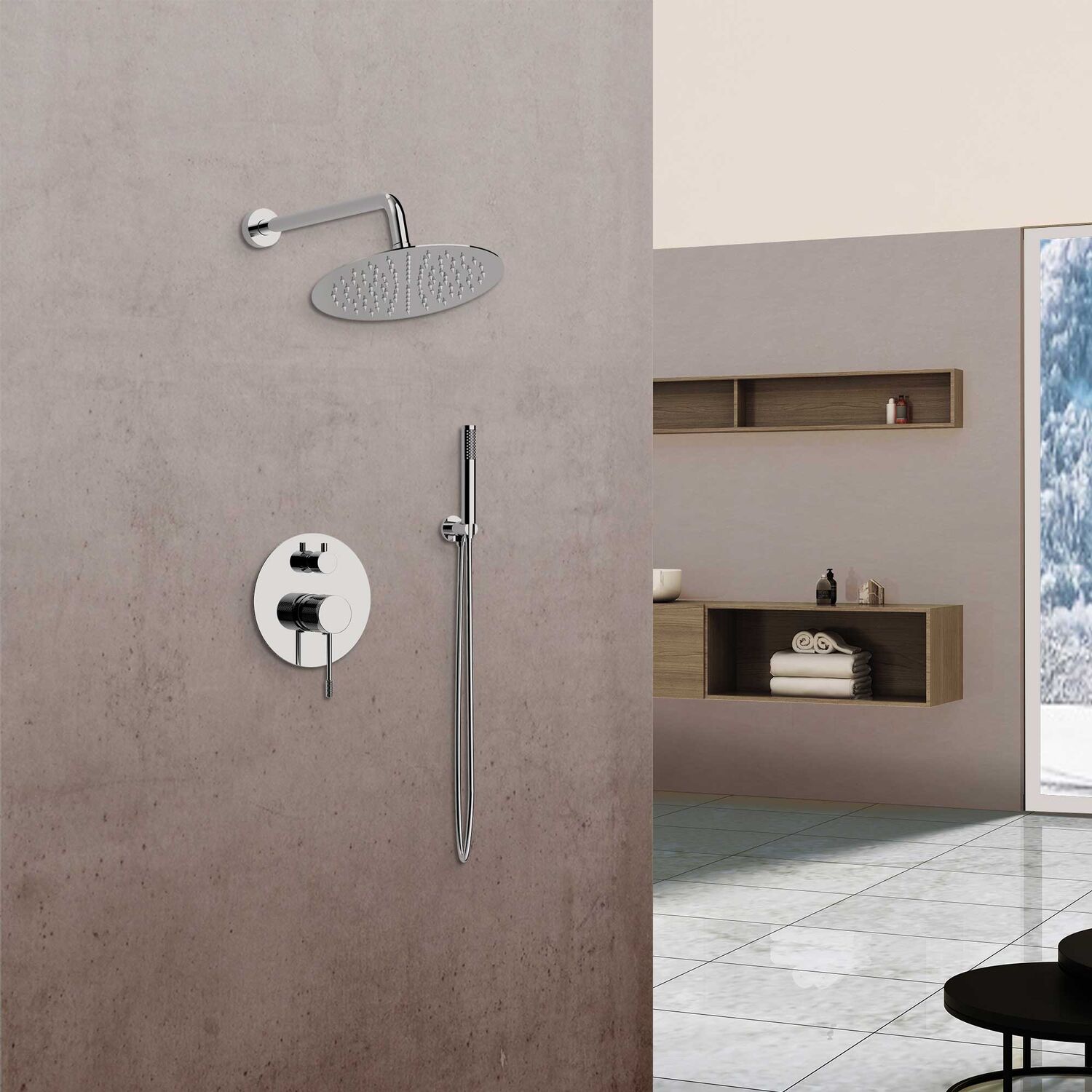 Душевой комплект Vincea Desire VSFW-1D1CH, встраиваемый, цвет хром - фото 1