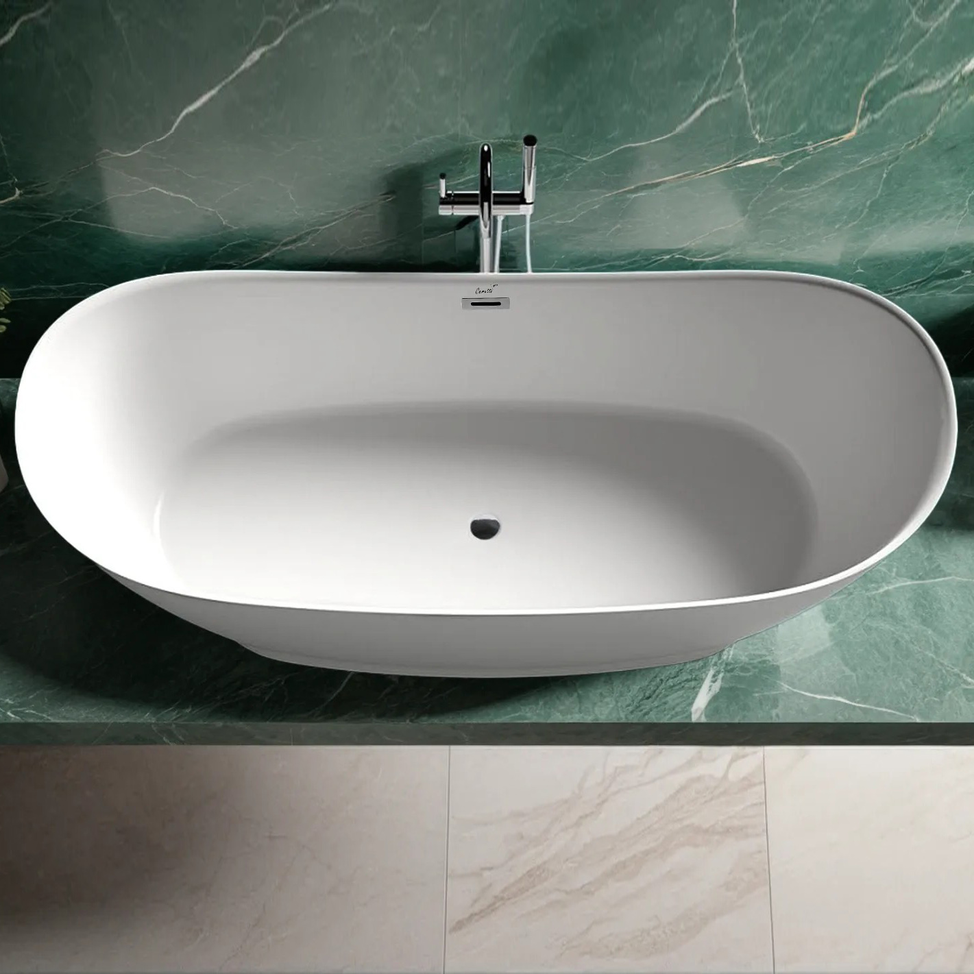 Ванна CeruttiSPA Nemi MW CT10507 170x74 акриловая, цвет белый матовый - фото 1