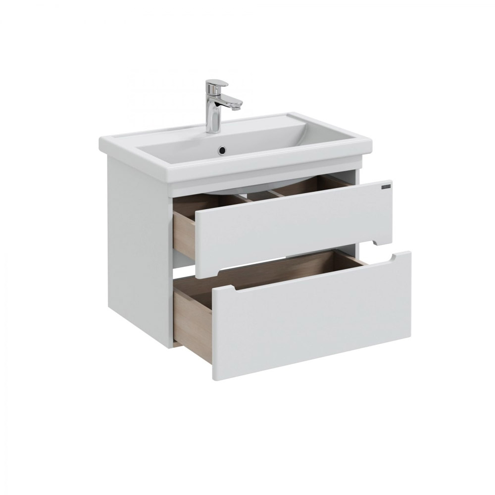 Тумба Санта Лондон 70 под раковину Фостер, подвесная, с ящиками, цвет белый - фото 1