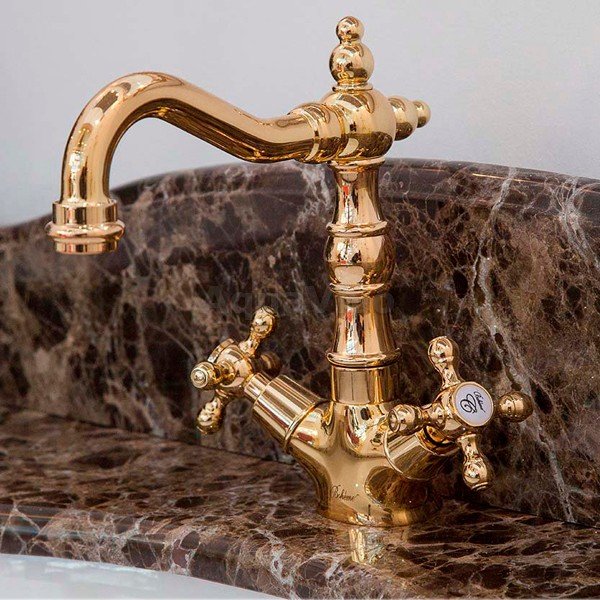 Смеситель Boheme Tradizionale Oro 292 для раковины, высокий - фото 1