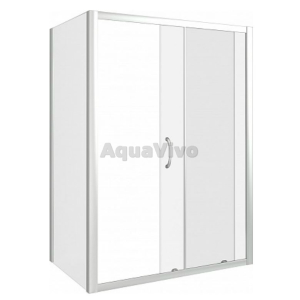 Душевой уголок Good Door Latte WTW+SP-C-WE 110x100, стекло прозрачное, профиль белый