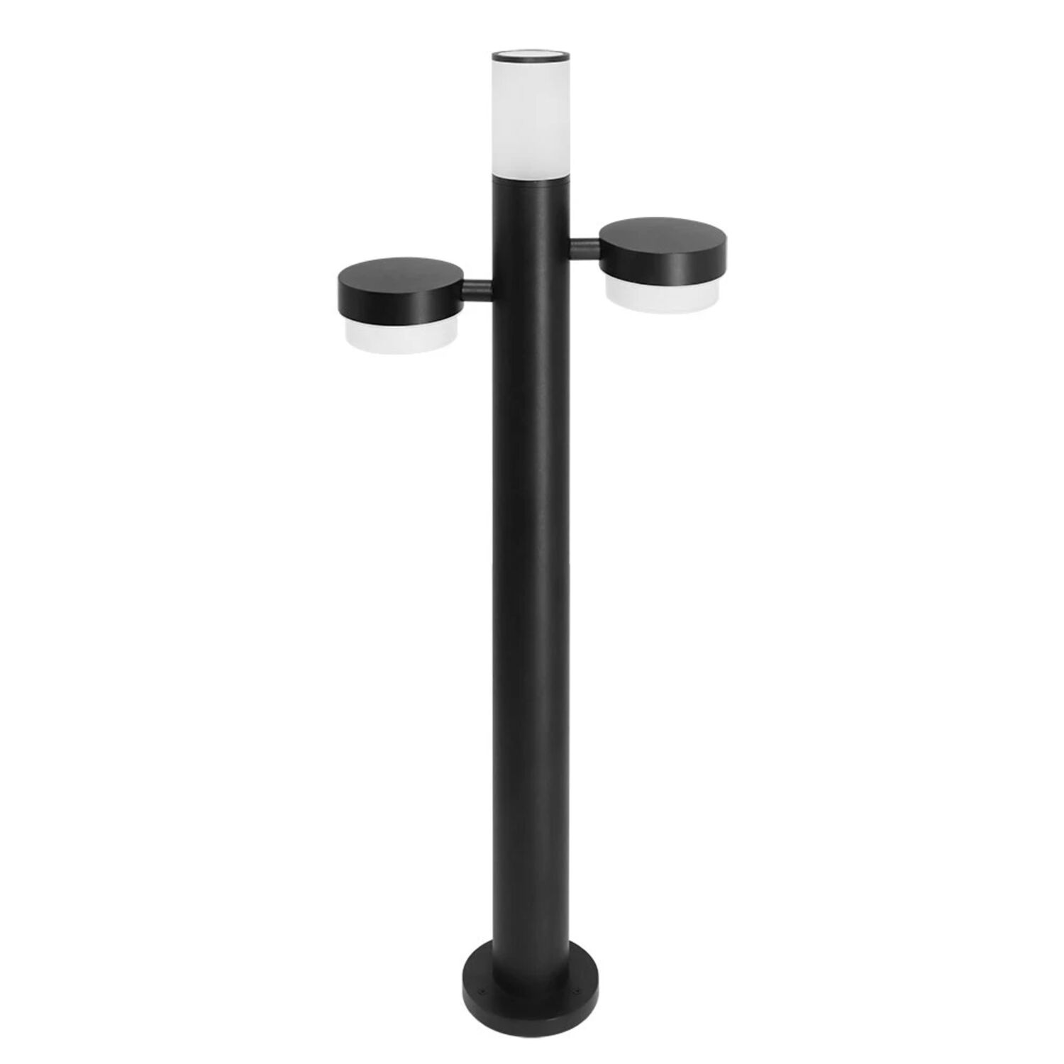 Ландшафтный светильник Arte Lamp Budapest A2360PA-3BK, арматура черный, плафон пластик белый