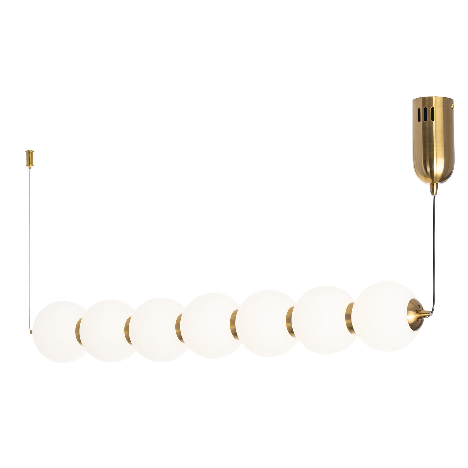 Подвесной светильник Citilux Балу CL207173, арматура бронза, плафоны полимер белый - фото 1