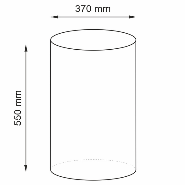 Корзина для белья WasserKRAFT Ammer WB-702, 37x37, цвет белый / черный