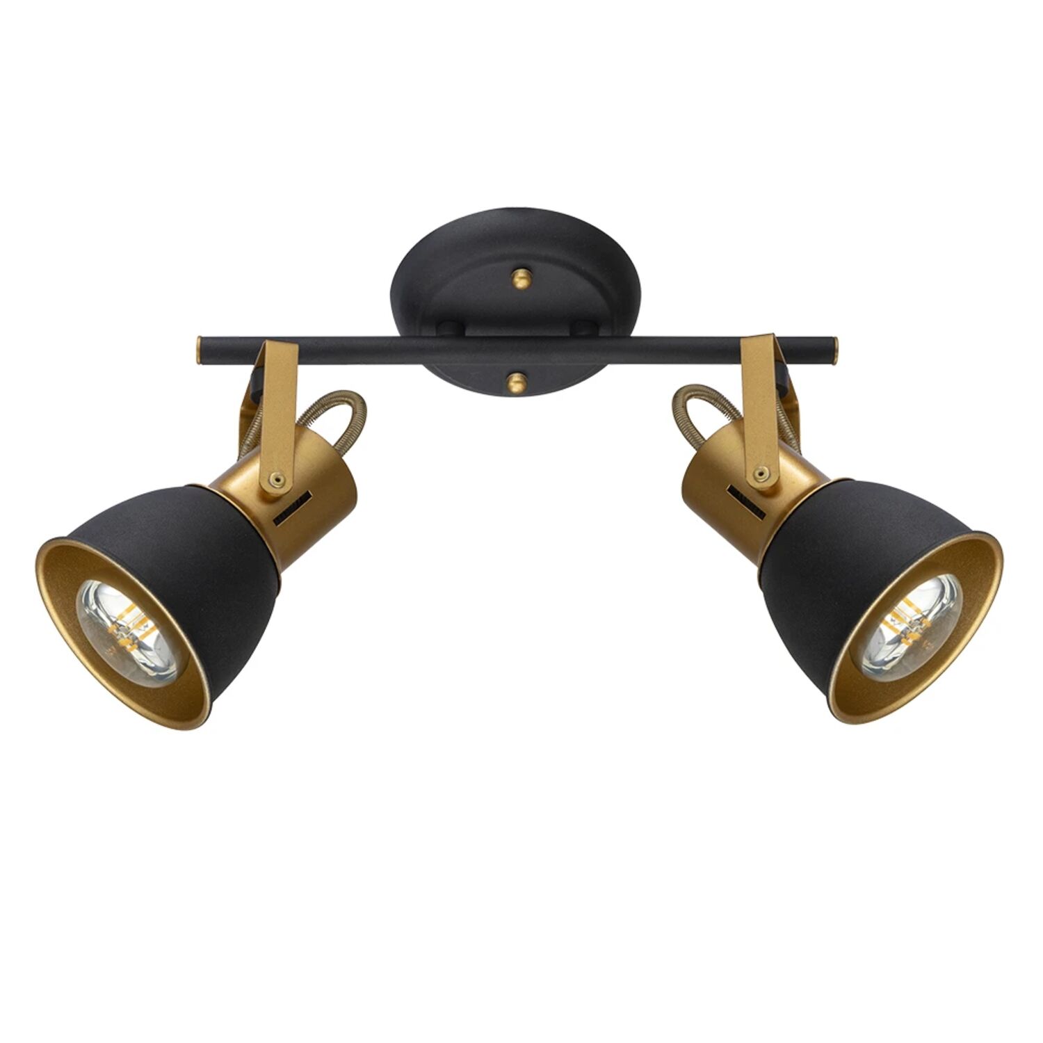 Спот Arte Lamp Jovi A1677PL-2GO, арматура золото, плафон металл черный