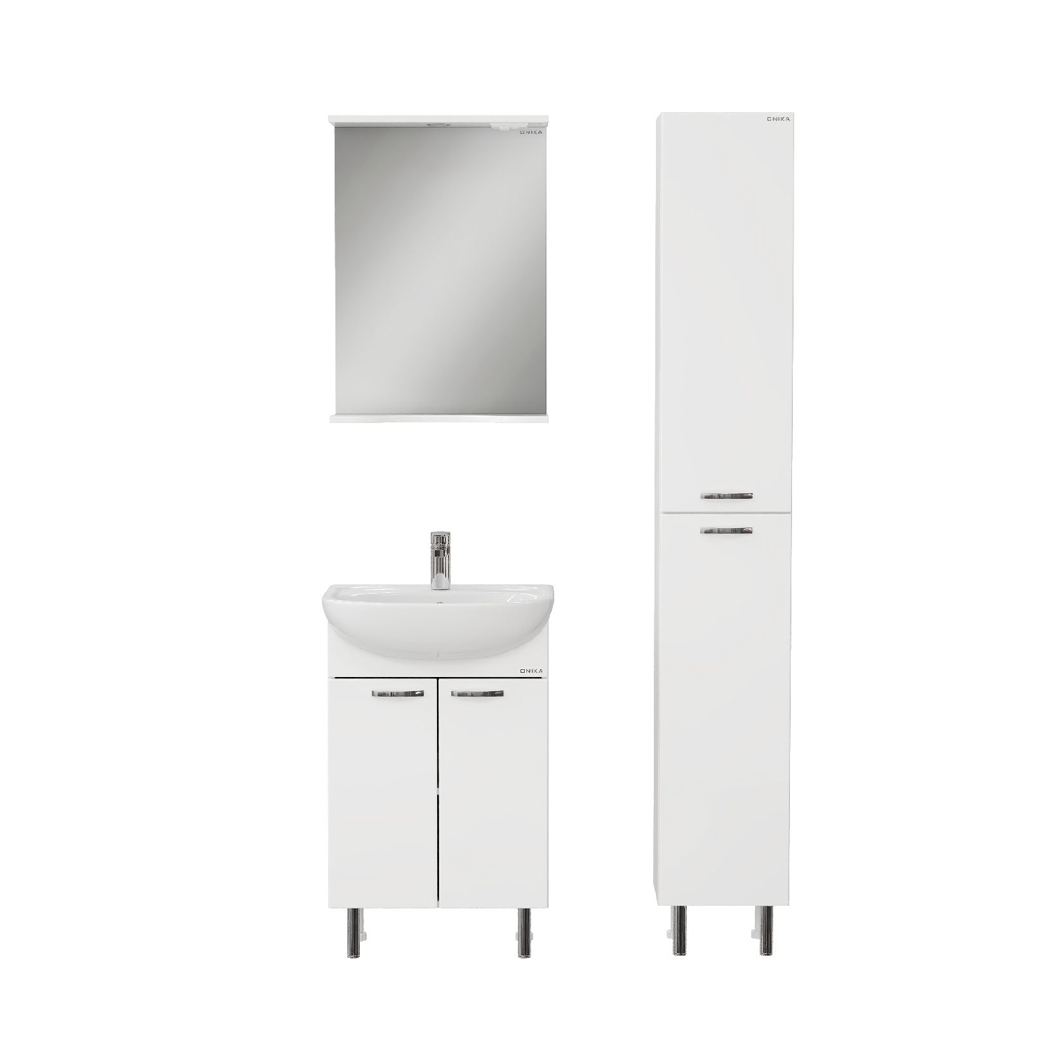Мебель для ванной Оника Коралл 60, цвет белый - фото 1