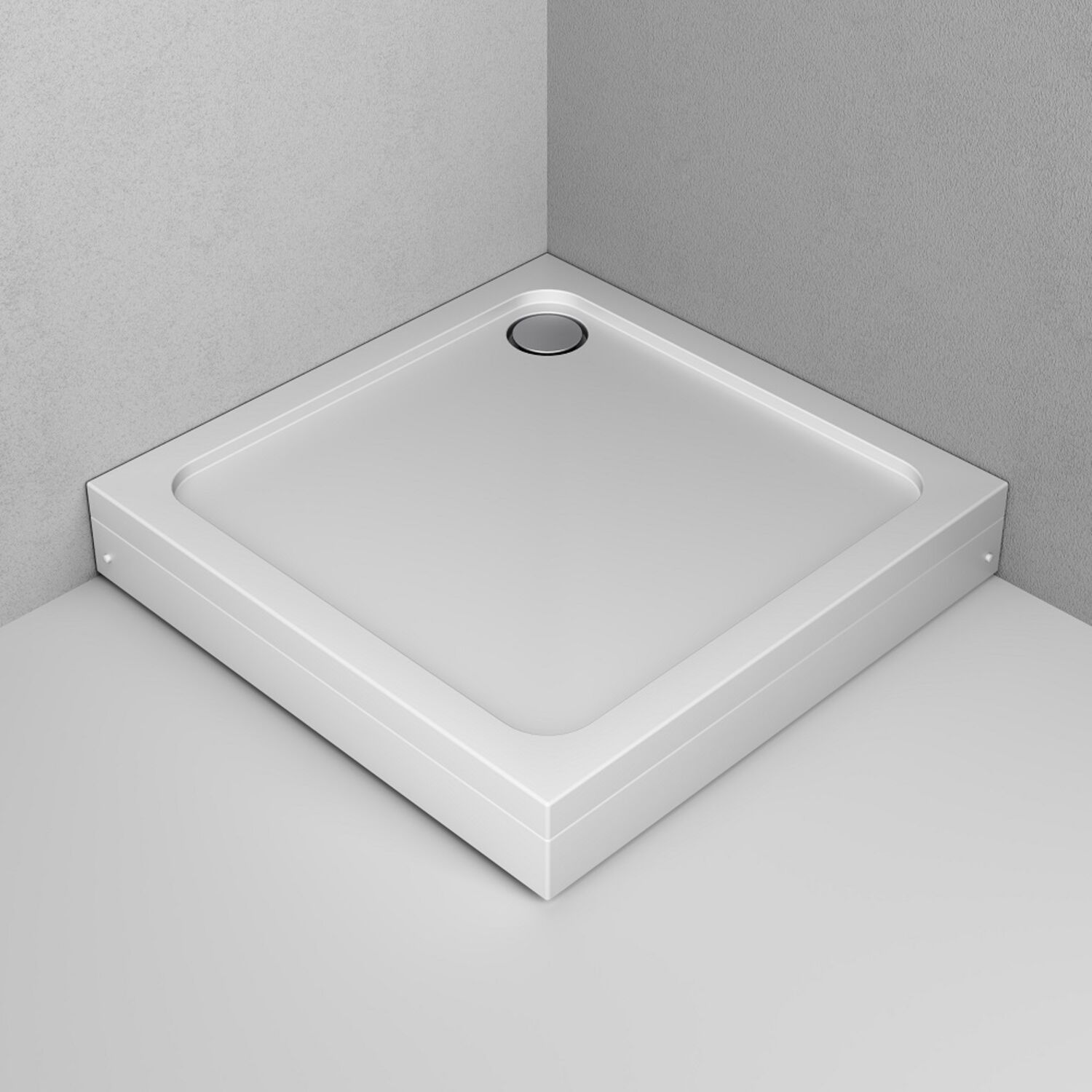 Душевой поддон AM.PM Gem W90T-403-100W 100х100, ABS-пластик, цвет белый - фото 1