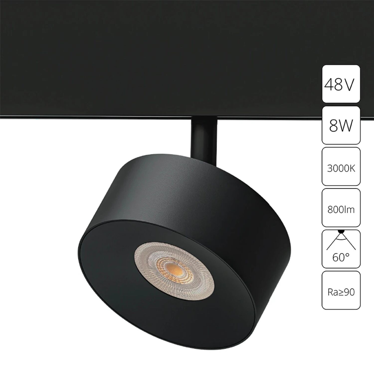 Магнитный трековый светильник Arte Lamp Linea A4781PL-1BK, арматура черная   
