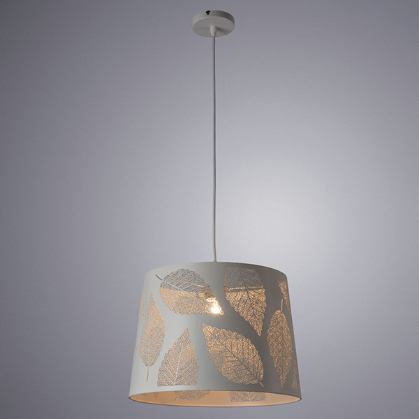 Подвесной светильник Arte Lamp Celesta A2768SP-1WH, арматура белая, плафон металл белый, 35х35 см