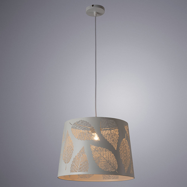 Подвесной светильник Arte Lamp Celesta A2768SP-1WH, арматура белая, плафон металл белый, 35х35 см - фото 1