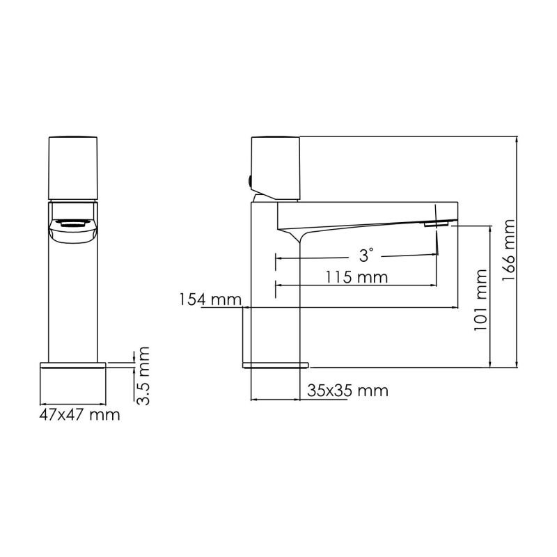 Смеситель WasserKRAFT Naab 8603 для раковины, цвет хром