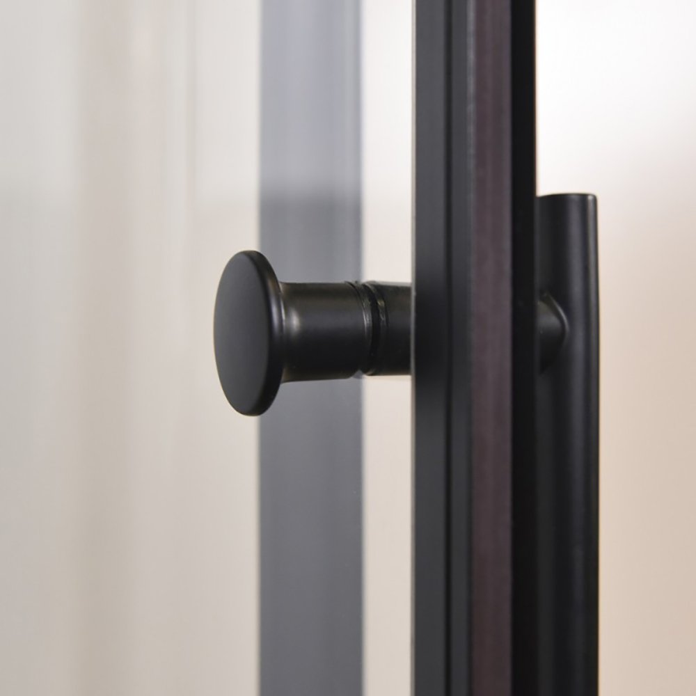 Душевая кабина Esbano Elegancia ESB-90CKR 90x90, стекло прозрачное, профиль черный, с крышей